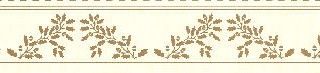 Brown-on-Cream Border JMH26B