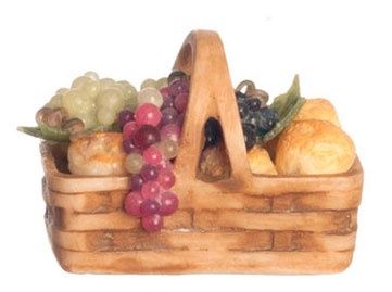 Bread Basket with Fruit a4379