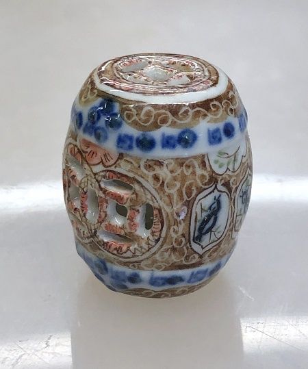 Brown and Blue China Garden Table or Seat mc04340h