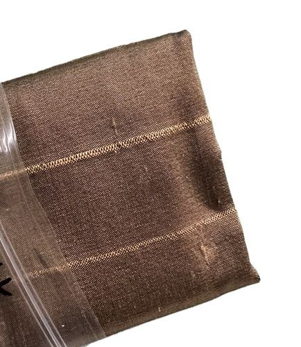 Brown/Gold Silk with Stripe bnsilk