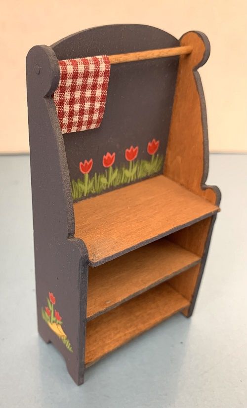 Bucket Bench with Painted Tulips AR17011