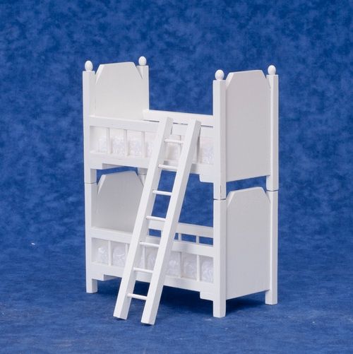 Bunk Beds with Ladder (White) AZD4149