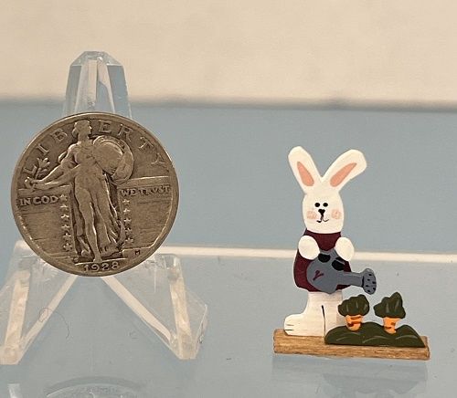 Bunny Watering Carrots MC031435B