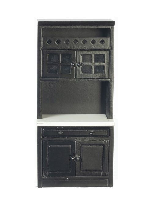 Cabinet w/Shelves in Black T5840