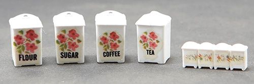 Canister Set/Pink Floral CB144