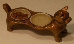 Cat Dish "Bronze" by Brooke Tucker bt0180c