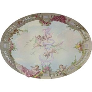 Ceiling Sky Cupid and Roses wal6061