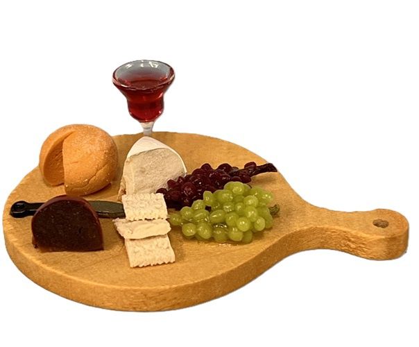 Cheese Board with Glass of Wine smw351