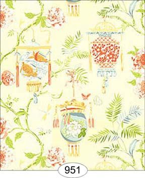 Chinese Lanterns - Cream WAL0951