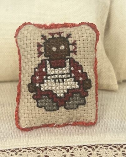 Brown Raggedy Ann Pillow mc1017x