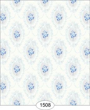 Camilla Floral - Blue on Blue - 1508 wal1508