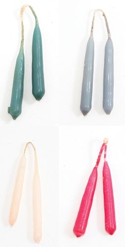 Candles/Pair, Assorted Colors mul4024