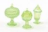 Candy Dishes, 3Pc Emerald Green CB68EG
