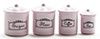 Canister Set, 4 Piece - Pink IM65611