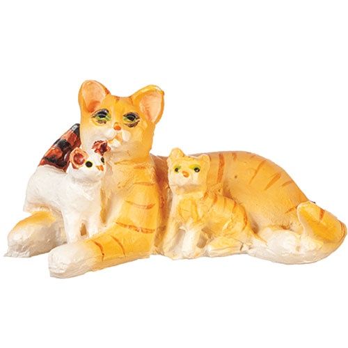 Cat W/Kittens/Orange aze0141