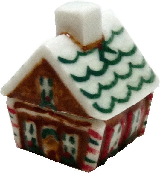 Ceramic Gingerbread House Cookie Jar BDb405