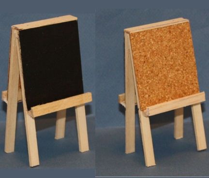 Chalk/Cork Board Easel, Black RND217