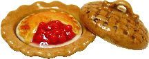 Cherry Pie with Plate and Cover bdkb2651