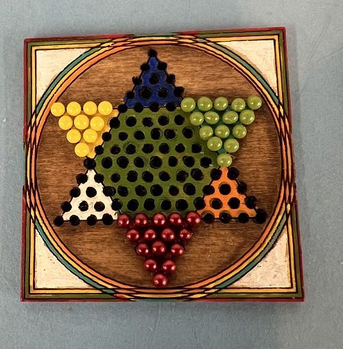 Chinese Checkers Board with Marbles MC030783