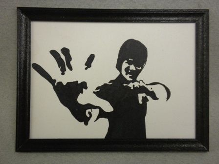 Bruce Lee Framed Painting 4