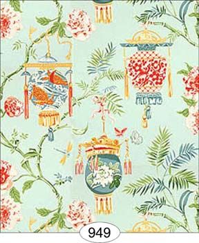 Chinese Lanterns - Aqua 947 WAL0947