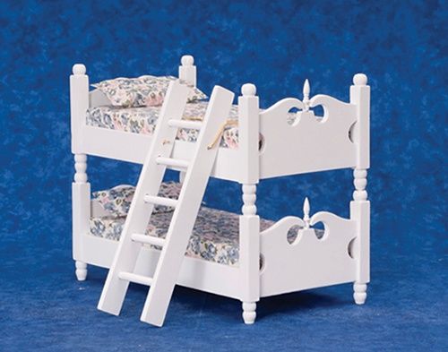 Bunkbed With Ladder, White AZT5247