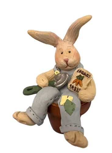 Bunny Sitting on a Flowerpot mc495x