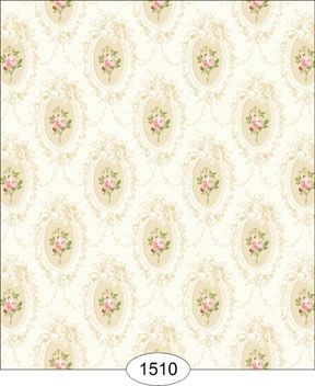 Camilla Floral - Pink on White - 1510 wal1510
