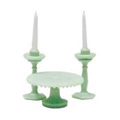 Candlesticks and Cake Plate cb23070