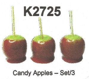 Candy Apples (Set of Three) K2725