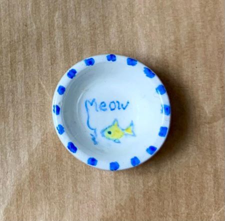 Ceramic Cat Bowl jhl25.1a