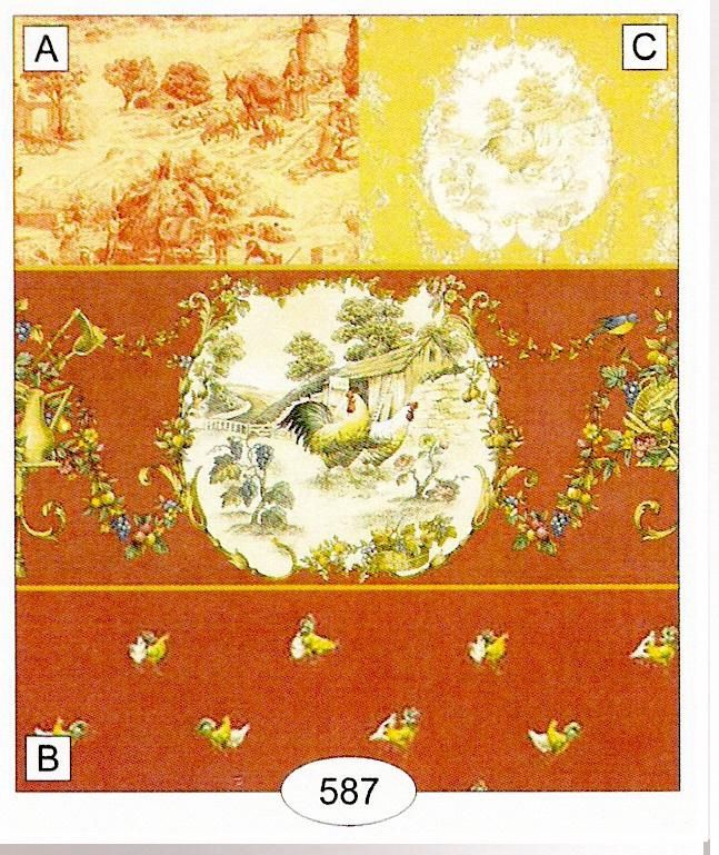 Chicken Toile 587a wal587a