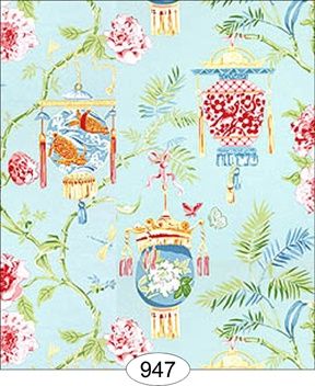 Chinese Lanterns - Blue 947 WAL0947-1