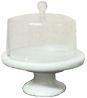 Cake Plate with Glass Dome Top bd252