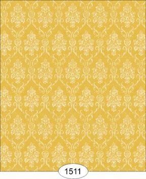 Camilla Damask - Ivory on Gold - 1511 wal1511