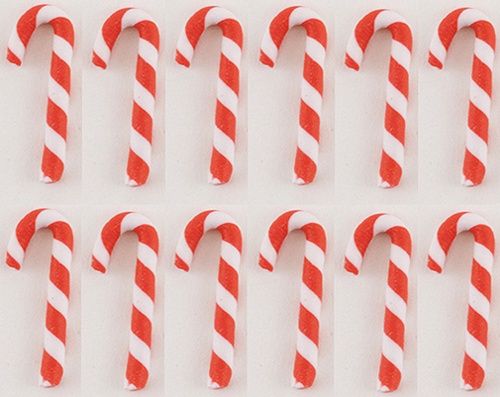 Candy Canes Red-White 12 Pcs. MUL2698C