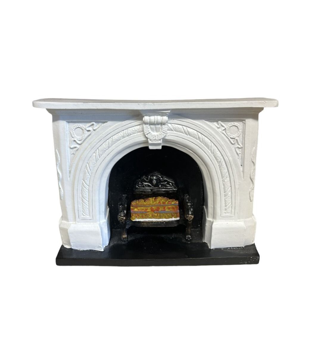 Carved stone effect fireplace df440