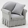 Chair with Pillow, Gray CLA10952