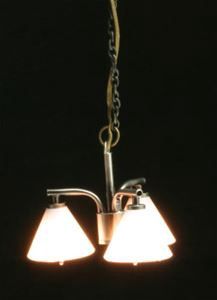 Chandelier - 3 Lights Pewter MH45152