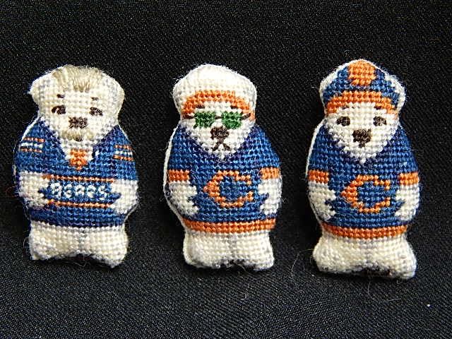 Chicago Bears set of 3 cb1