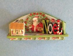 Christmas Peg Shelf with Noel df210