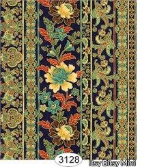 Christmas Tapestry Black wal3128