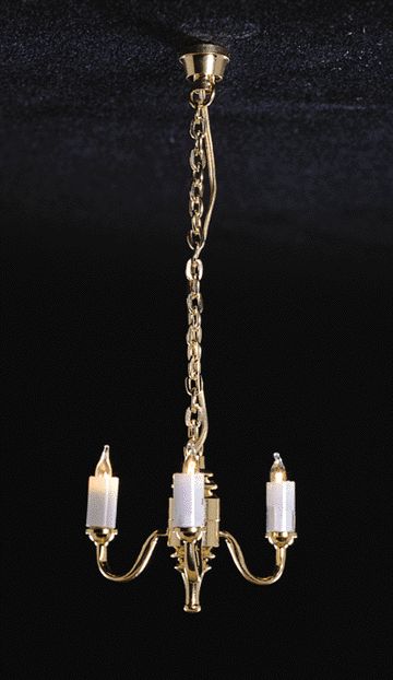 CK3001 3 Up-Arm Colonial Chandelier ck3001