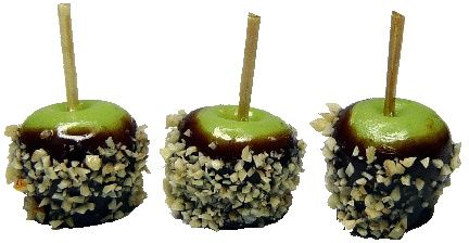 Chocolate and Nut Candy Apples (3) k2724