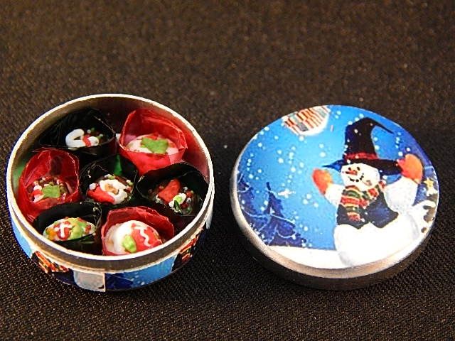 Christmas Cookies Snowman Tin bdk3200