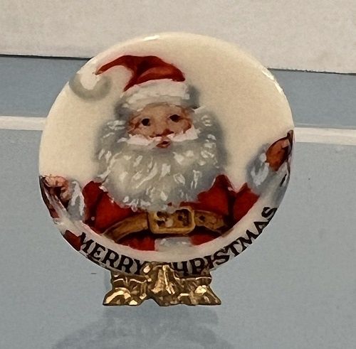 Christmas Plate with Santa Picture MC96x