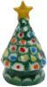 Ceramic Christmas Tree w/Gold Star Tabletop BDb411