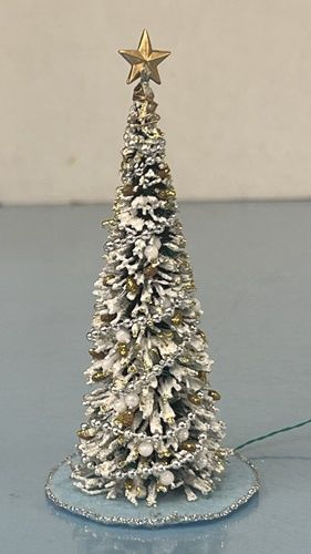 Christmas Tree White and Silver Electrified ch22286NOPRICE