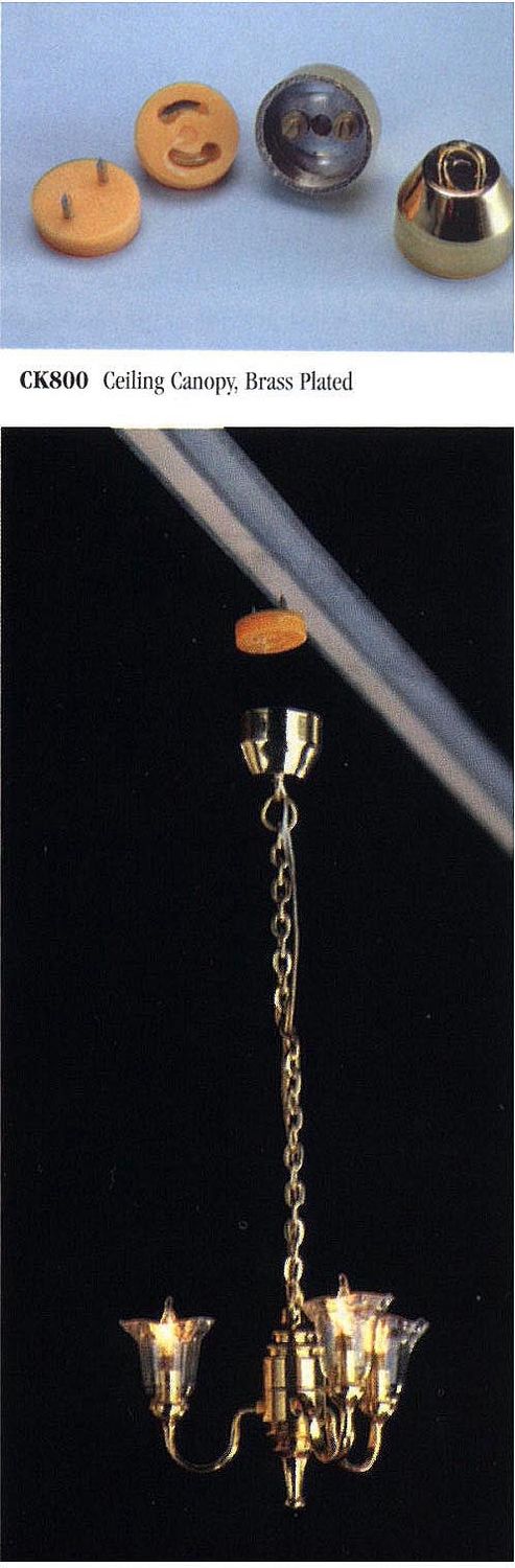 CK800 Brass Plated Ceiling Canopies CK800