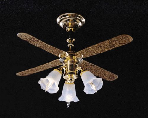CK3951 Ceiling Fan w/3 Tulip Shades ck3951